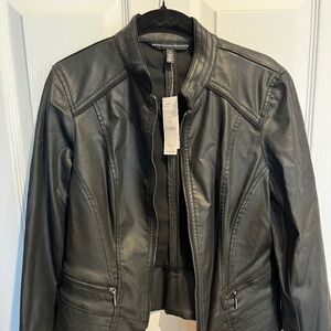White House Black Market leather jacket